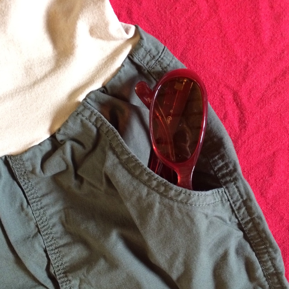 Motherhood MATERNITY Twill Shorts - Olive Green